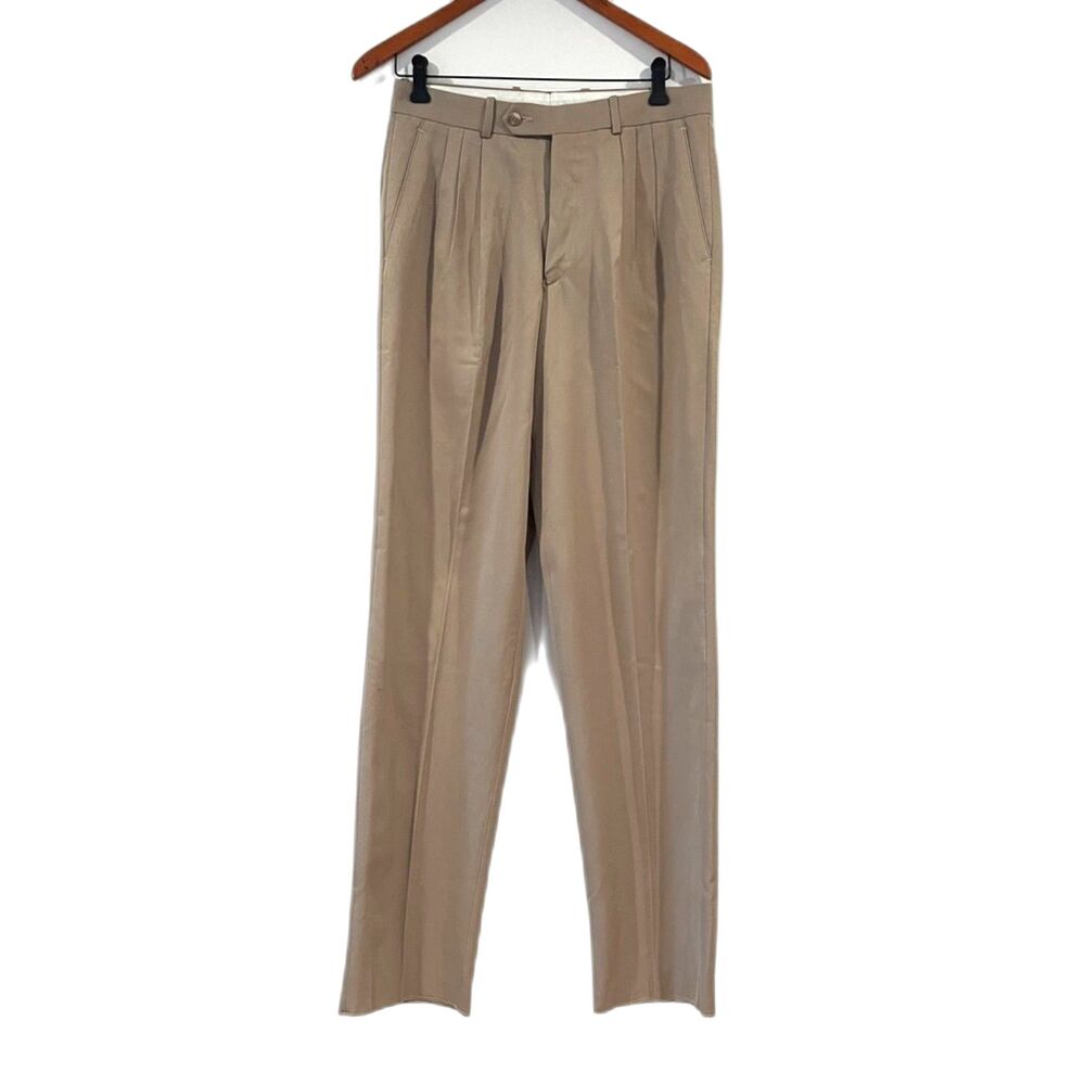 Vintage Zannini Deadstock Men's Dress Pants Size 31 x 35 Unhemmed NEW
